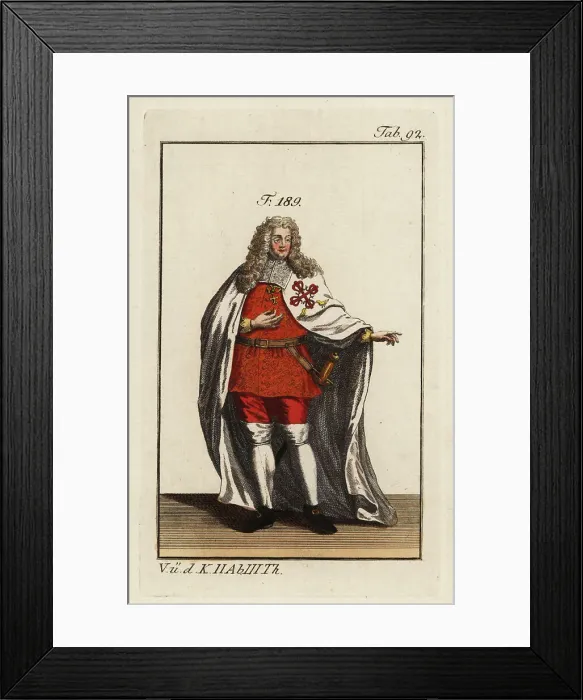 Framed Print : Knight of the Order of Aviz in ceremonial robes Framed Print : Knight of the Order of Aviz in ceremonial robes