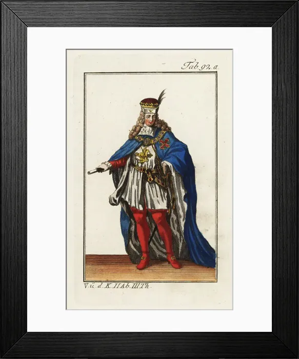 Framed Print : Knight of the Order of Constantine in ceremonial robes Framed Print : Knight of the Order of Constantine in ceremonial robes