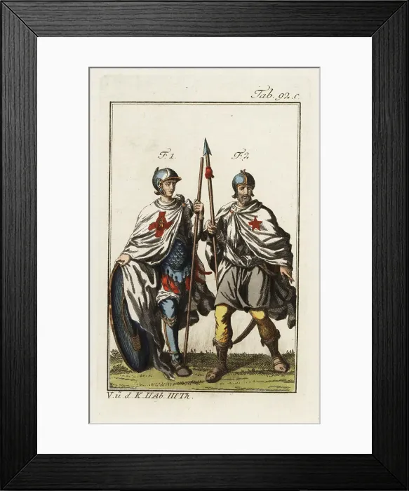 Framed Print : Knights of Saint Blaise 1 and Montjoie 2 Framed Print : Knights of Saint Blaise 1 and Montjoie 2