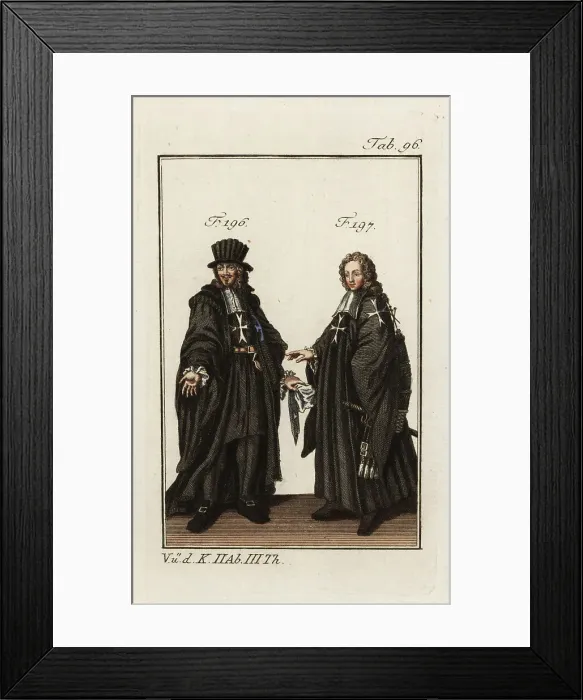 Framed Print : Grand-Master and Grand-Cross of the Knights of Malta Framed Print : Grand-Master and Grand-Cross of the Knights of Malta