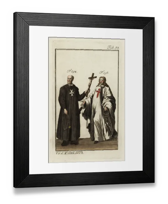Framed Print : Raimond du Puy and a Knight of St. Jacob Framed Print : Raimond du Puy and a Knight of St. Jacob
