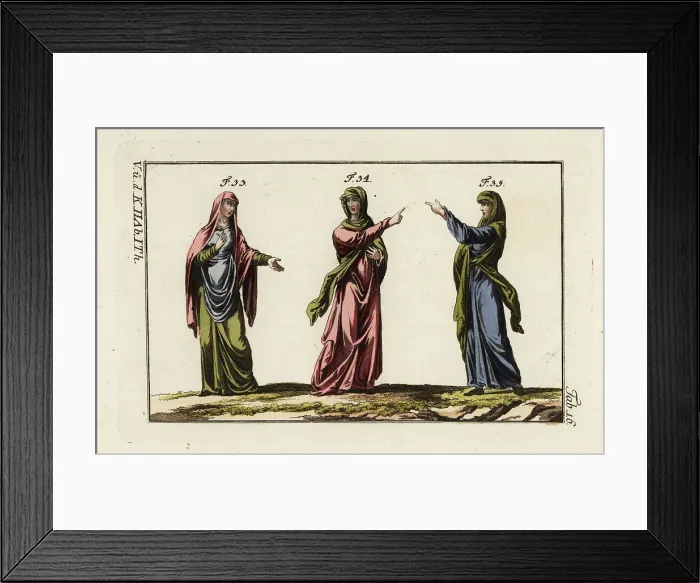 Framed Print : Anglo Saxon women's dress Framed Print : Anglo Saxon women's dress