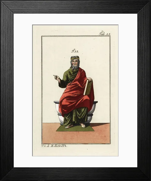 Framed Print : Saxon king in ceremonial robes Framed Print : Saxon king in ceremonial robes