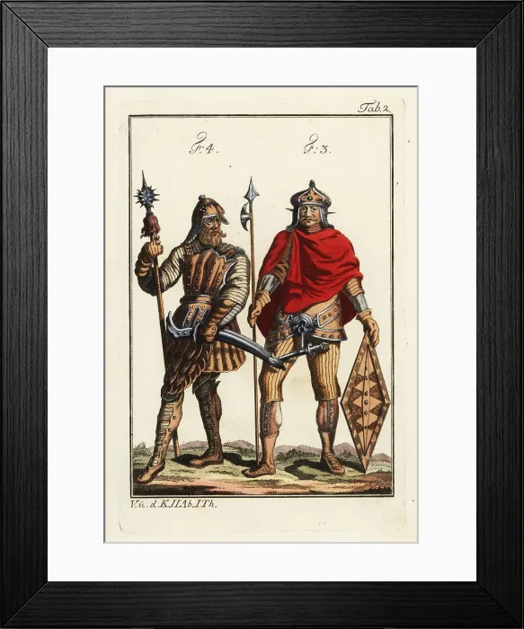 Framed Print : Vandal and Gepide warriors Framed Print : Vandal and Gepide warriors
