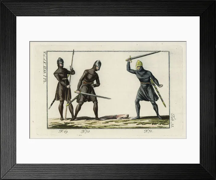 Framed Print : Danish soldiers in chain-mail suits of armor Framed Print : Danish soldiers in chain-mail suits of armor