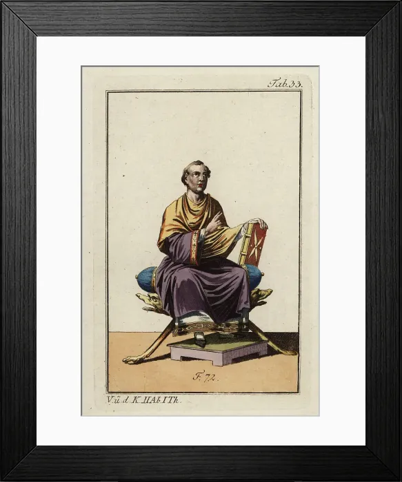 Framed Print : Aldhelm, Bishop of Sherborn, 8th century Framed Print : Aldhelm, Bishop of Sherborn, 8th century