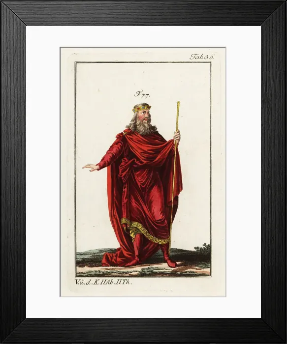 Framed Print : Clovis, first King of the Franks, c. 466~511 Framed Print : Clovis, first King of the Franks, c. 466~511