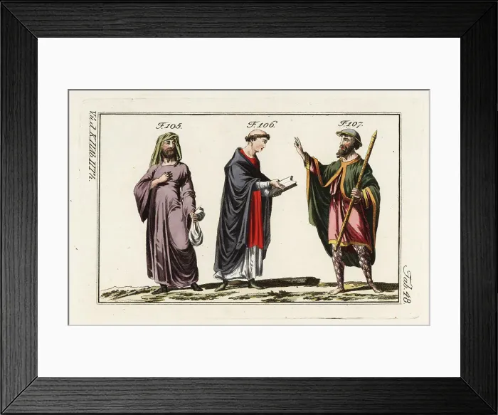 Framed Print : Norman preacher, monk and pilgrim Framed Print : Norman preacher, monk and pilgrim