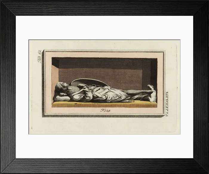 Framed Print : Templar knight's effigy, Temple Church, London Framed Print : Templar knight's effigy, Temple Church, London