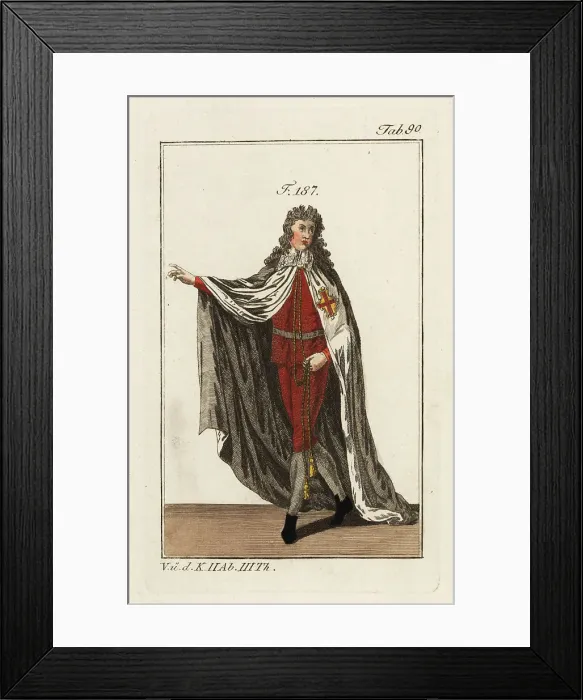 Framed Print : Knight of the Order of Alcantara in ceremonial robes Framed Print : Knight of the Order of Alcantara in ceremonial robes