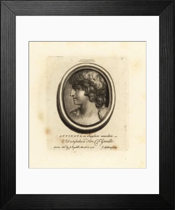 Framed Print : Antinous, favourite of Roman emperor Hadrian Framed Print : Antinous, favourite of Roman emperor Hadrian