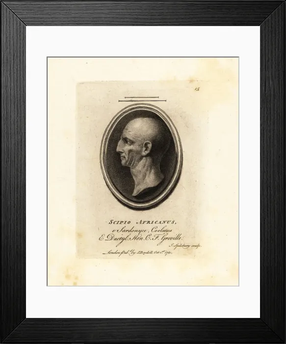 Framed Print : Scipio Africanus, 236 / 235-183 BC, Roman general Framed Print : Scipio Africanus, 236 / 235-183 BC, Roman general