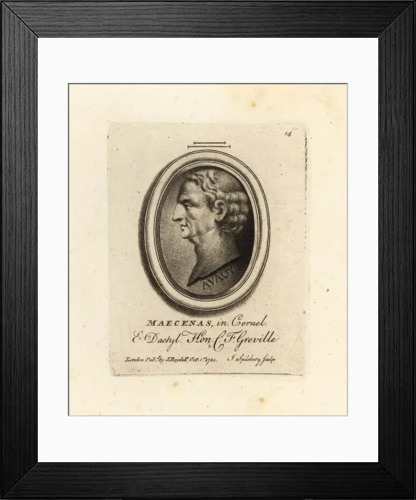 Framed Print : Bust of Maecenas, political advisor to Octavian Framed Print : Bust of Maecenas, political advisor to Octavian