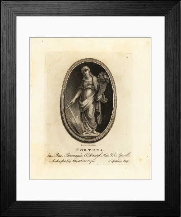 Framed Print : Figure of Fortuna, the goddess of fortune Framed Print : Figure of Fortuna, the goddess of fortune