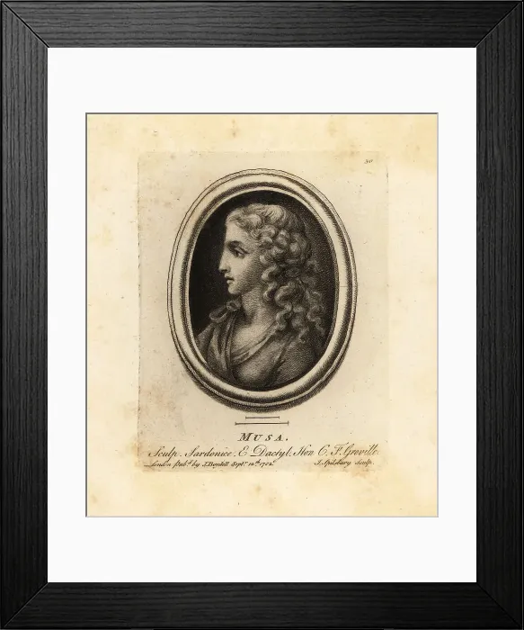 Framed Print : Portrait of a Greek Muse Framed Print : Portrait of a Greek Muse