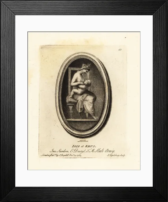 Framed Print : Isis breastfeeding her son Horus Framed Print : Isis breastfeeding her son Horus