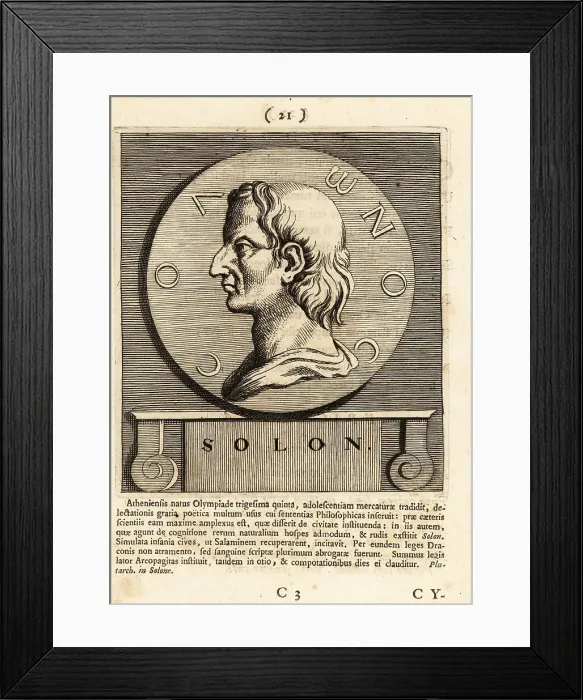 Framed Print : Solon, Athenian statesman, lawmaker and poet Framed Print : Solon, Athenian statesman, lawmaker and poet