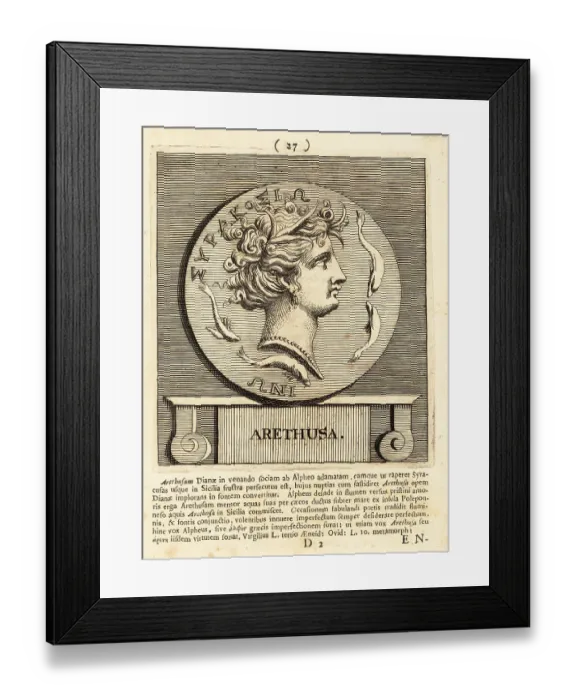 Framed Print : Arethusa, nymph and daughter of Nereus Framed Print : Arethusa, nymph and daughter of Nereus