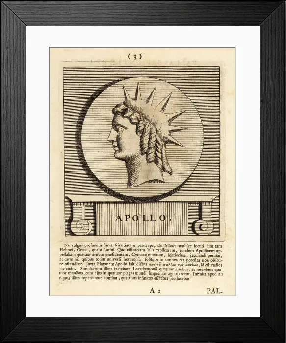 Framed Print : Apollo, Greek god of archery, music, healing, etc Framed Print : Apollo, Greek god of archery, music, healing, etc