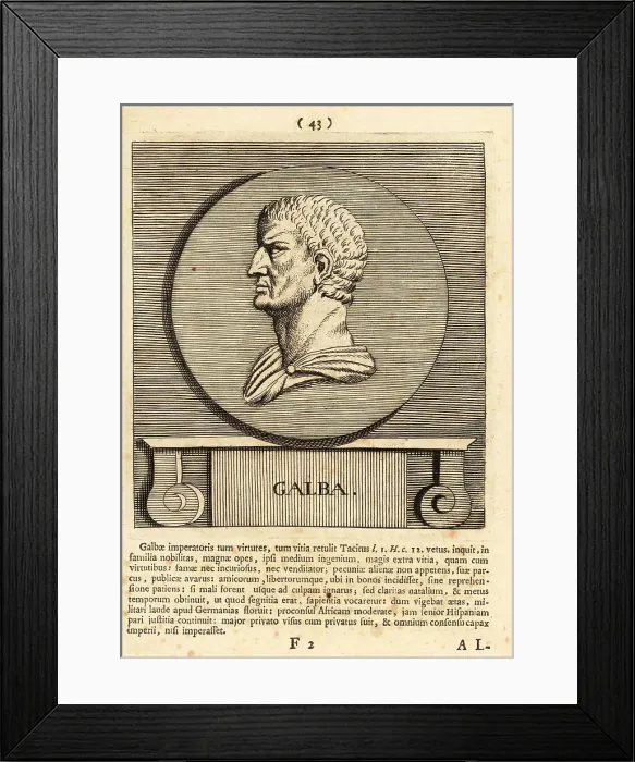 Framed Print : Servius Galba, Roman emperor Framed Print : Servius Galba, Roman emperor