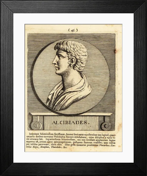 Framed Print : Alcibiades, Athenian statesman and general Framed Print : Alcibiades, Athenian statesman and general