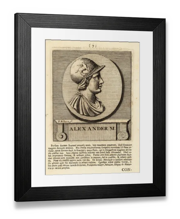 Framed Print : Profile portrait of Alexander the Great Framed Print : Profile portrait of Alexander the Great