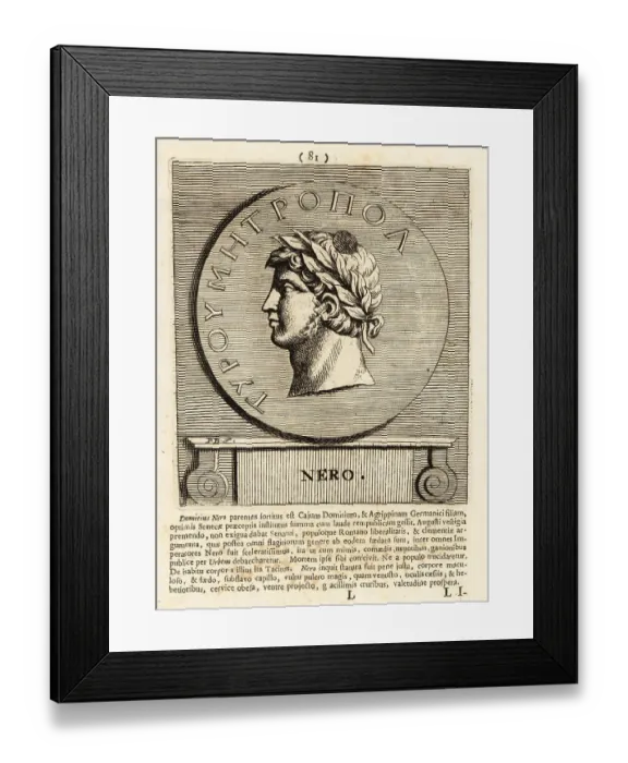 Framed Print : Nero, Roman Emperor Framed Print : Nero, Roman Emperor