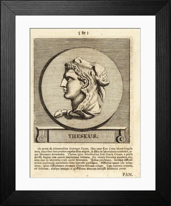 Framed Print : Theseus, mythical king and founder-hero of Athens Framed Print : Theseus, mythical king and founder-hero of Athens