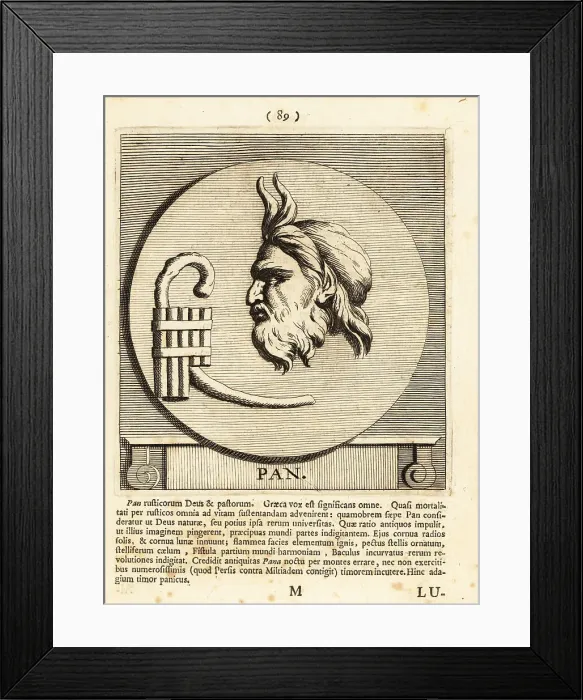Framed Print : Pan, Greek god of the wild, shepherds, , nature, etc Framed Print : Pan, Greek god of the wild, shepherds, , nature, etc