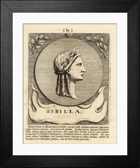 Framed Print : A Sibyl, female prophet or oracle of Ancient Greece Framed Print : A Sibyl, female prophet or oracle of Ancient Greece