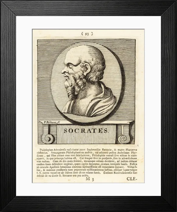 Framed Print : Socrates, Greek philosopher from Athens Framed Print : Socrates, Greek philosopher from Athens