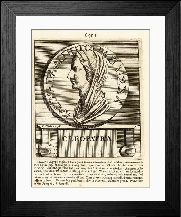 Framed Print : Cleopatra, Queen of Ptolemaic Egypt Framed Print : Cleopatra, Queen of Ptolemaic Egypt