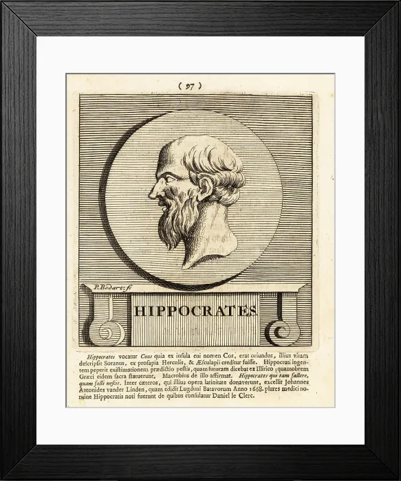 Framed Print : Hippocrates of Kos, Greek physician Framed Print : Hippocrates of Kos, Greek physician
