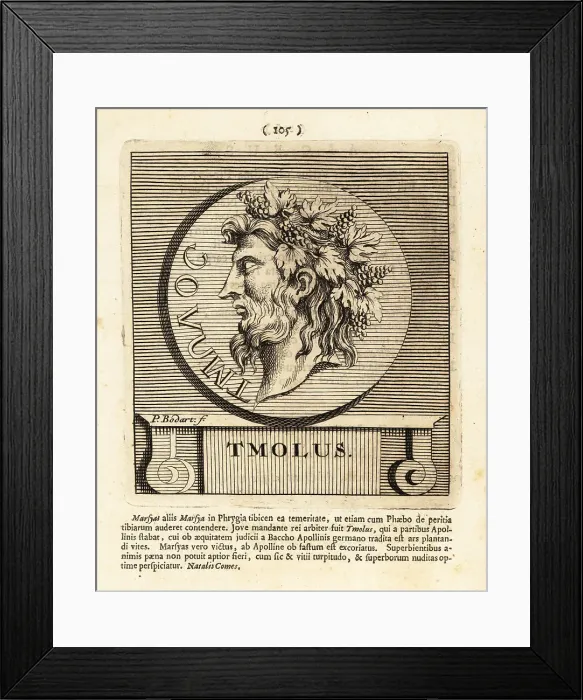 Framed Print : Tmolus, King of Lydia and mountain god Framed Print : Tmolus, King of Lydia and mountain god