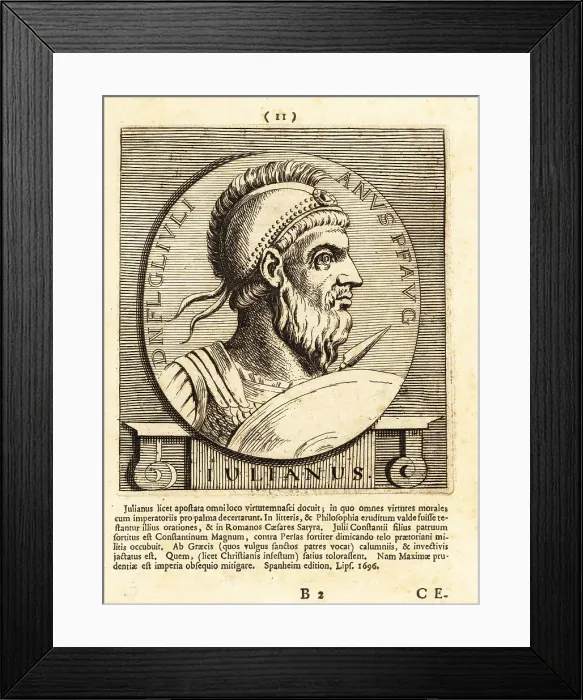 Framed Print : Julian the Apostate, Roman emperor Framed Print : Julian the Apostate, Roman emperor