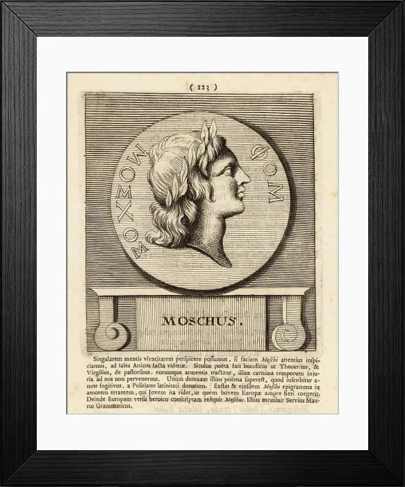 Framed Print : Moschus, ancient Greek bucolic poet Framed Print : Moschus, ancient Greek bucolic poet