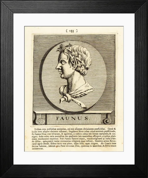 Framed Print : Faunus, Roman god of the forest, plains and fields Framed Print : Faunus, Roman god of the forest, plains and fields