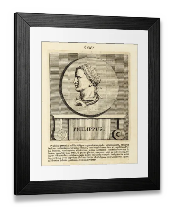Framed Print : Philip the Arab, Roman emperor Framed Print : Philip the Arab, Roman emperor