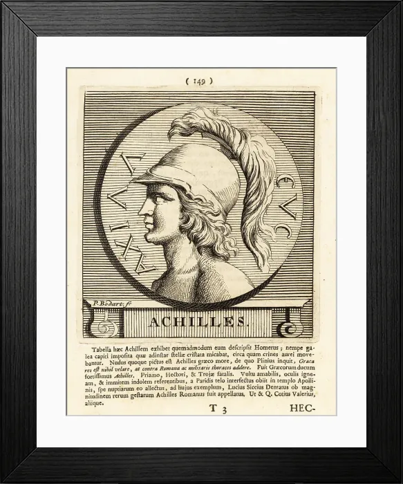Framed Print : Achilles, Greek warrior hero of Troy Framed Print : Achilles, Greek warrior hero of Troy