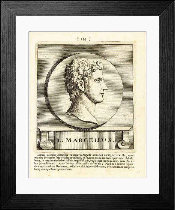 Framed Print : Marcus Claudius Marcellus, nephew of Emperor Augustus Framed Print : Marcus Claudius Marcellus, nephew of Emperor Augustus