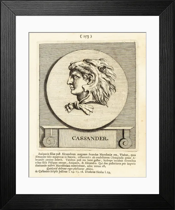 Framed Print : Cassander, king of the ancient kingdom of Macedon Framed Print : Cassander, king of the ancient kingdom of Macedon