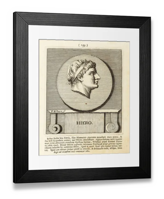 Framed Print : Hieron I, Tyrant of Syracuse, Sicily Framed Print : Hieron I, Tyrant of Syracuse, Sicily