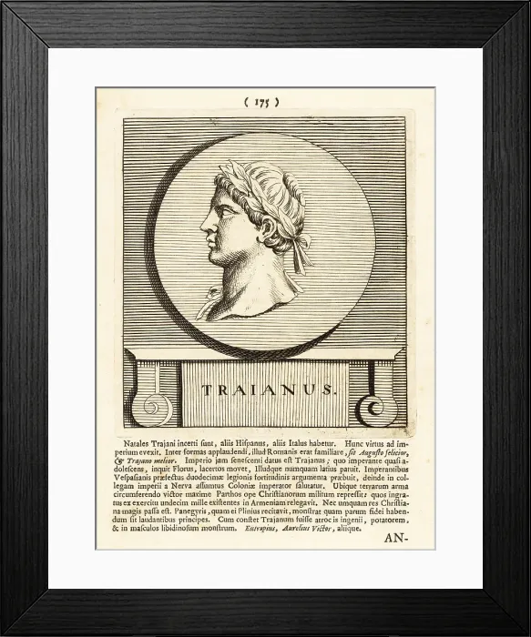 Framed Print : Roman Emperor Trajan Framed Print : Roman Emperor Trajan