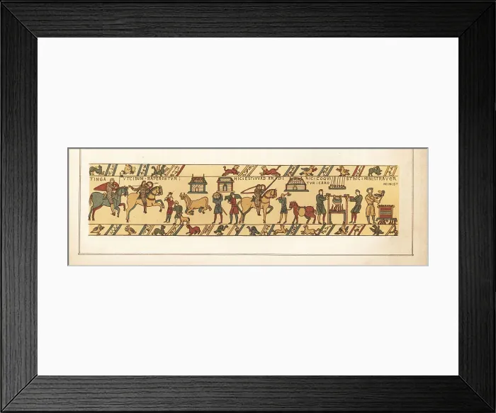Framed Print : The Norman army under William, Duke of Normandy, foraging for fo Framed Print : The Norman army under William, Duke of Normandy, foraging for fo