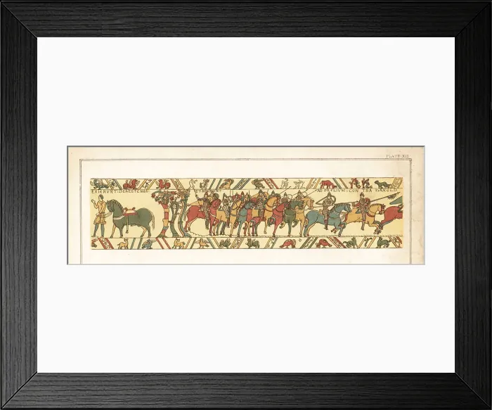Framed Print : The Norman cavalry under William, Duke of Normandy, at the Battl Framed Print : The Norman cavalry under William, Duke of Normandy, at the Battl