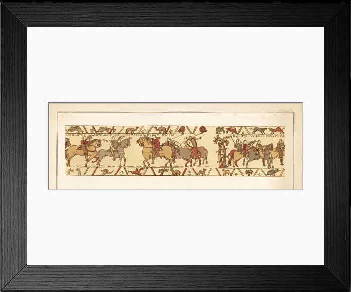 Framed Print : Count Guy I of Ponthieu leads Harold to Duke William of Normandy Framed Print : Count Guy I of Ponthieu leads Harold to Duke William of Normandy