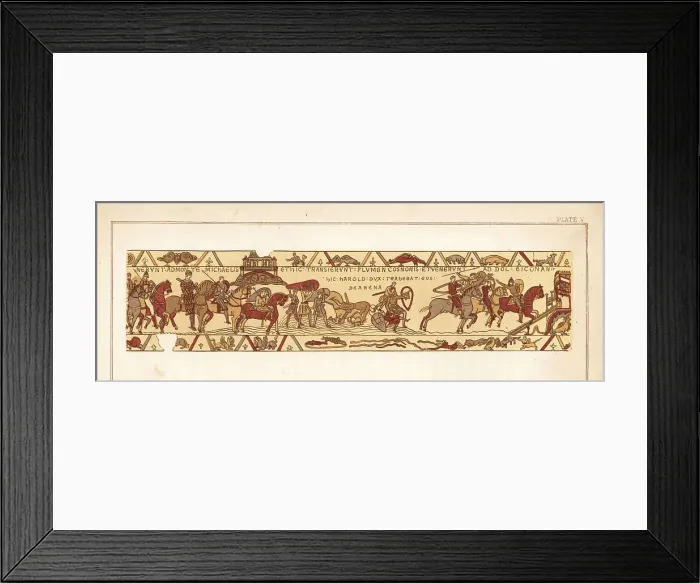Framed Print : Duke William of Normandy and his army arrive at Mont-Saint-Miche Framed Print : Duke William of Normandy and his army arrive at Mont-Saint-Miche