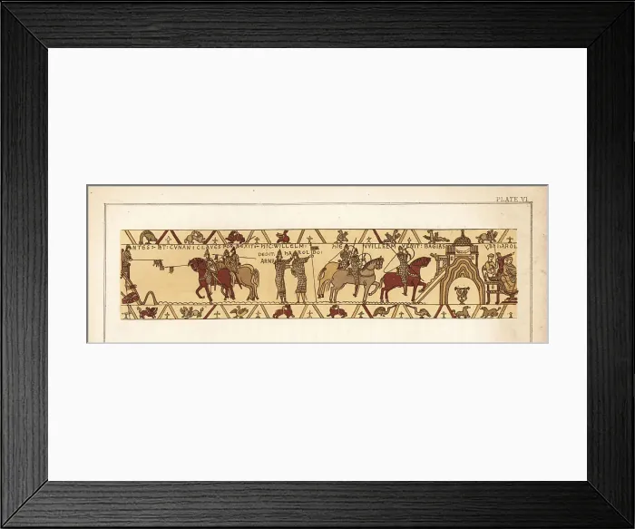 Framed Print : Conan II, Duke of Brittany, surrenders the keys to the castle to Framed Print : Conan II, Duke of Brittany, surrenders the keys to the castle to