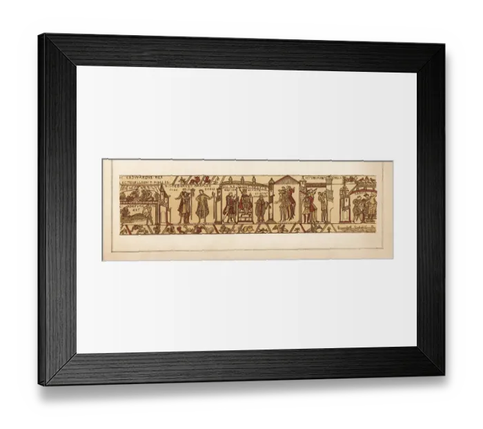 Framed Print : Death of King Edward the Confessor and coronation of Harold Framed Print : Death of King Edward the Confessor and coronation of Harold