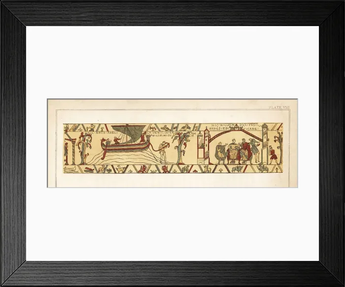 Framed Print : King Harold of England sends a ship with news to WIlliam, Duke o Framed Print : King Harold of England sends a ship with news to WIlliam, Duke o